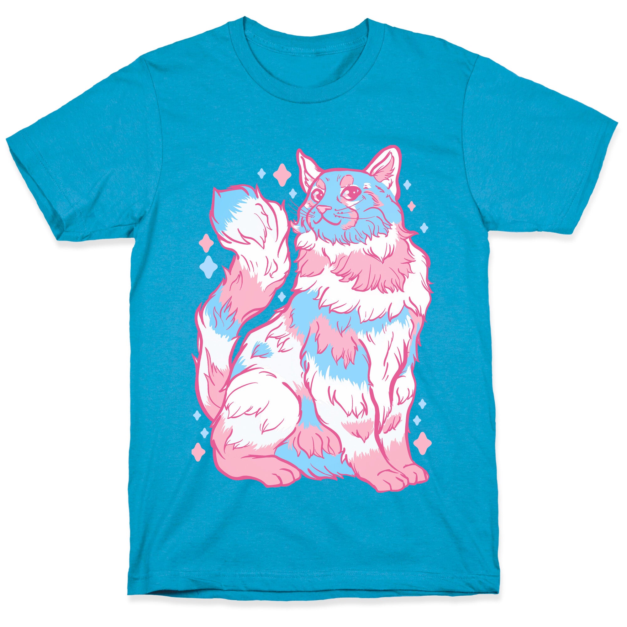 Transgender Pride Cat Unisex Triblend Tee
